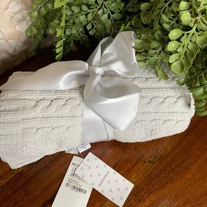 Nordstrom Grey Oyster baby blanket new with tags